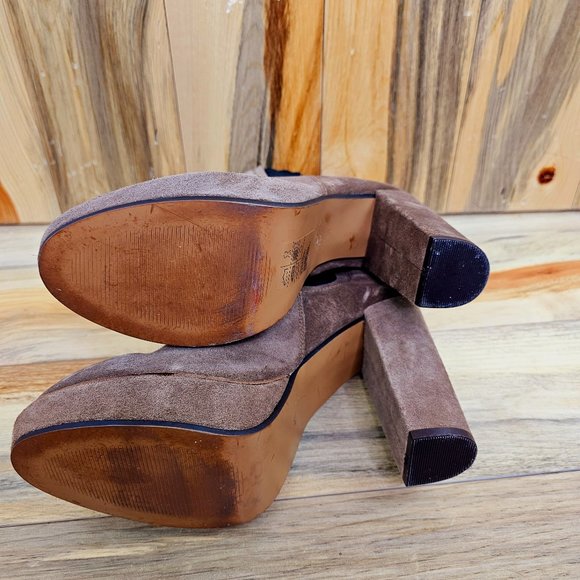 H&M Stunning Tall Platform Suede Booties - Picture 3 of 7